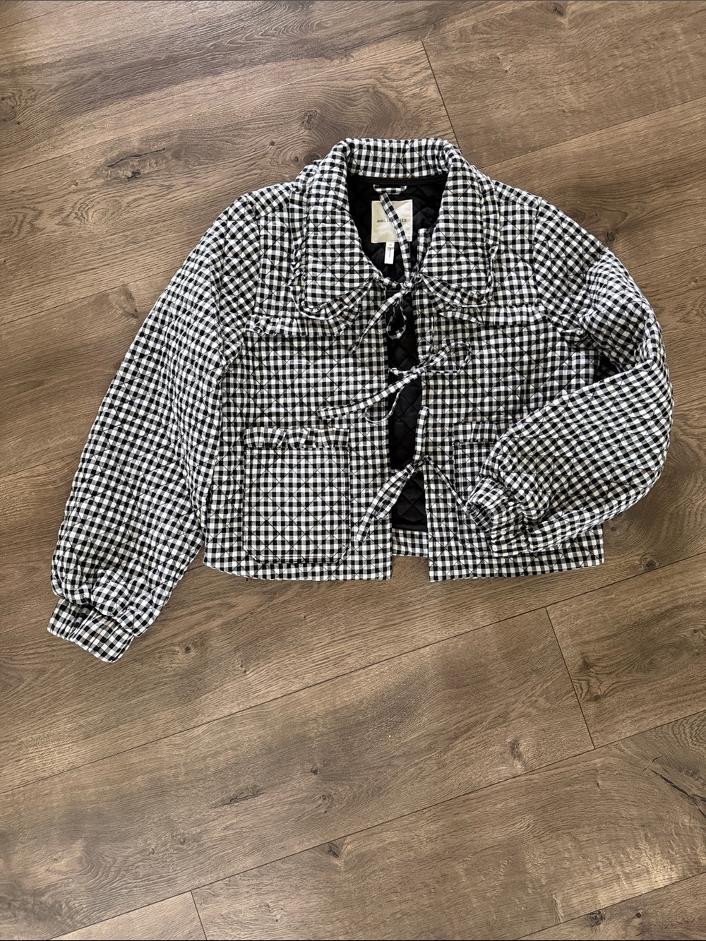 Avec Les Filles Gingham Jacket NWOT Size M